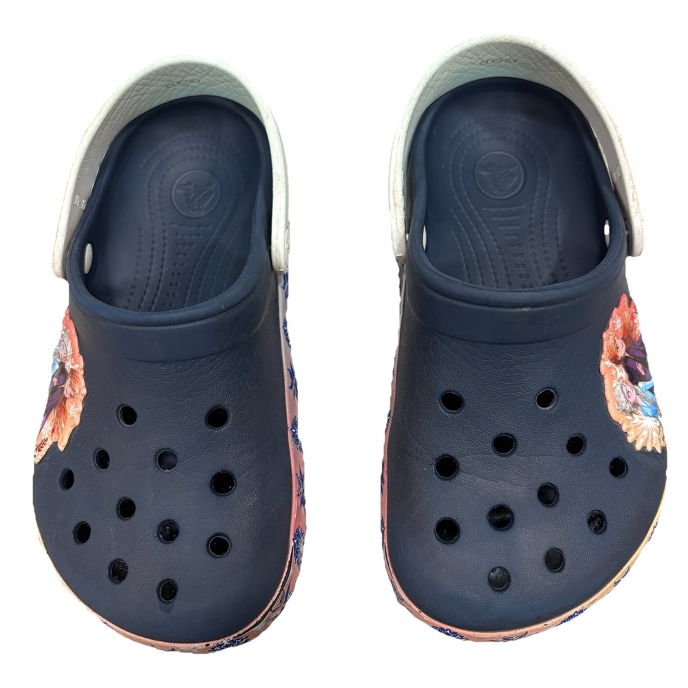 Crocs / Disney Frozen II Iconic Comfort Crocs / size 1/ Little kid / Elsa Anna